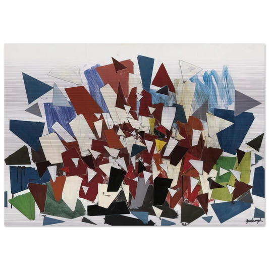 7--7--N - 1992 - Robert Goodnough Brushed Aluminum Print - 70x100 cm / 28x40 inches | Robert Goodnough Aluminum Print | Robert Goodnough Prints