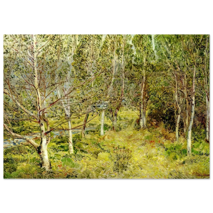 Spring Woods - Childe Hassam Brushed Aluminum Print - 70x100 cm / 28x40 inches | Childe Hassam Aluminum Print | Childe Hassam Prints