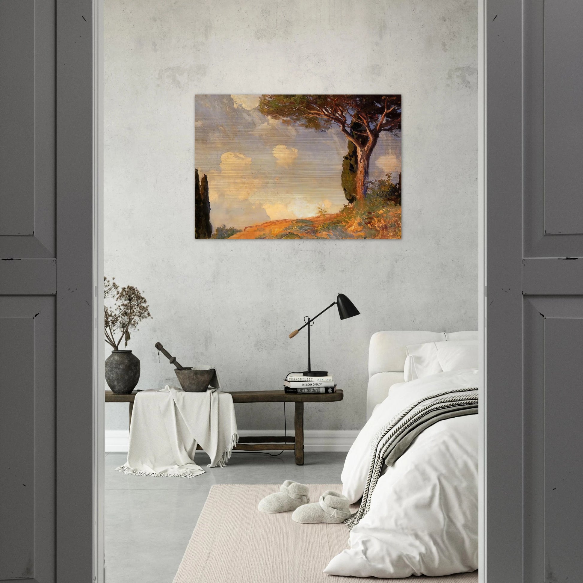 A Landscape Study at San Vigilio, Lake of Garda - John Singer Sargent Brushed Aluminum Print - 70x100 cm / 28x40 inches | John Singer Sargent Aluminum Print | John Singer Sargent Prints