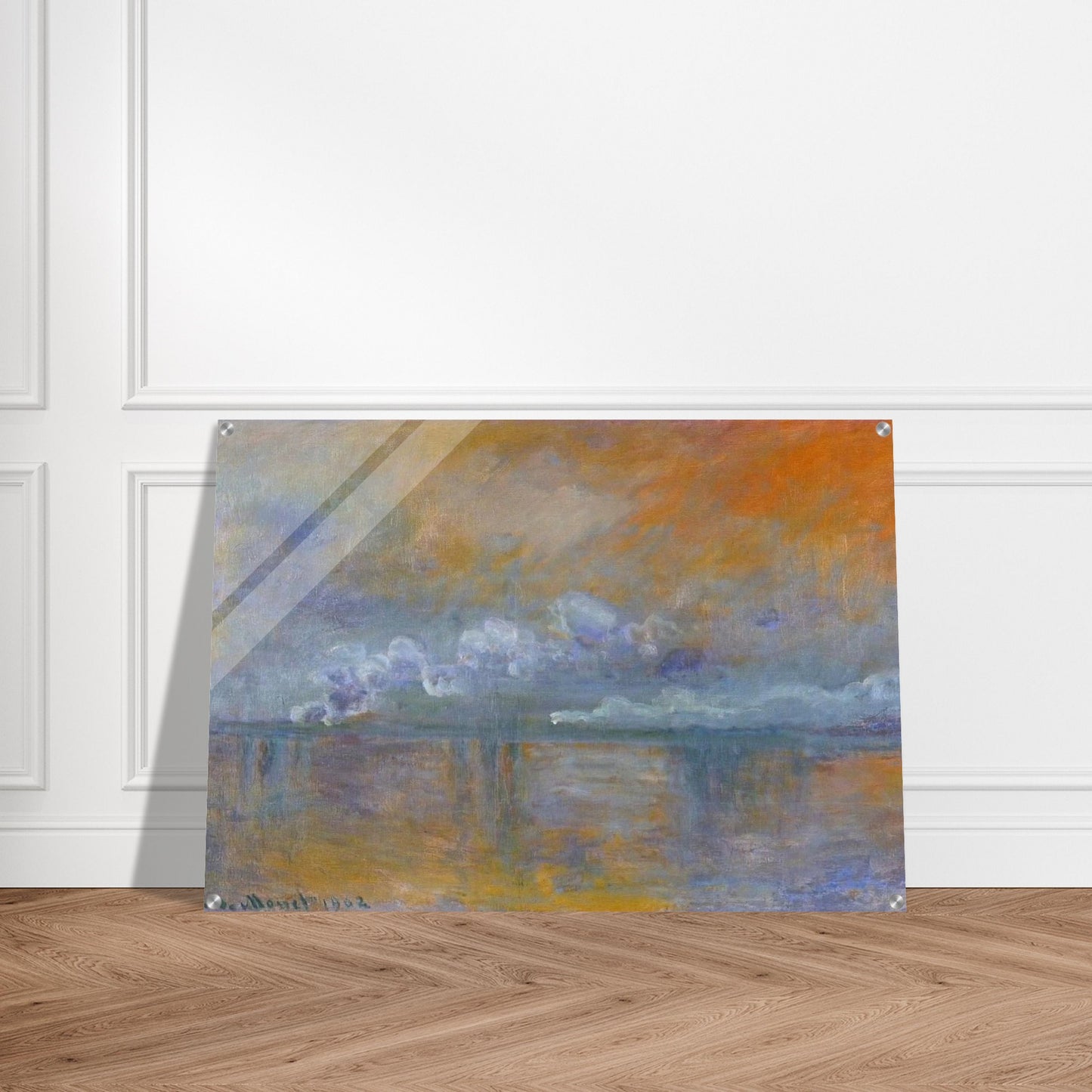 Charing Cross Bridge 02 - claude monet Acrylic Print - 70x100 cm / 28x40″ inches