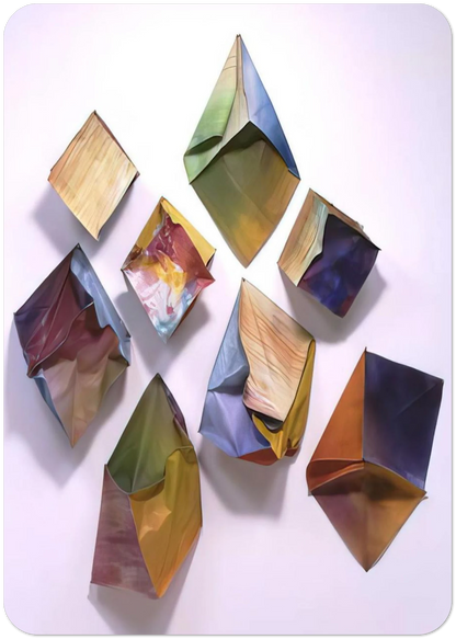 Cubes By Sam Gilliam Pack of 10 Post Cards | Sam Gilliam Post Cards | A6 (10.5 x 14.8 cm) - 4.1 x 5.8 inches