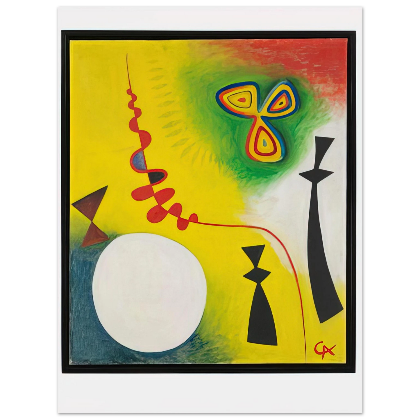 Alexander Calder - FETISHES 1944 Fine Art Poster - 13x18 cm / 5x7 inches