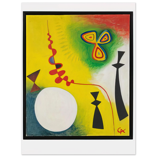 Alexander Calder - FETISHES 1944 Fine Art Poster - 13x18 cm / 5x7 inches