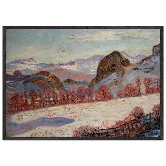 Saint-Sauves-dAuvergne - 1900 France - Armand Guillaumin Framed Art Print – Black Wooden Frame - Default Title - -Framed Art Print