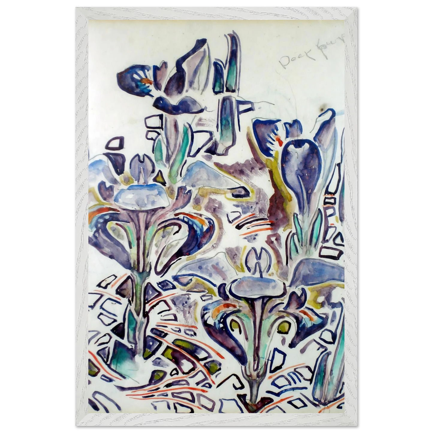 Walter Inglis Anderson - Walter Anderson Wall art - 21x29.7 cm / 8x12" - Premium Wooden Framed Poster With Fine Art Paper - Black frame