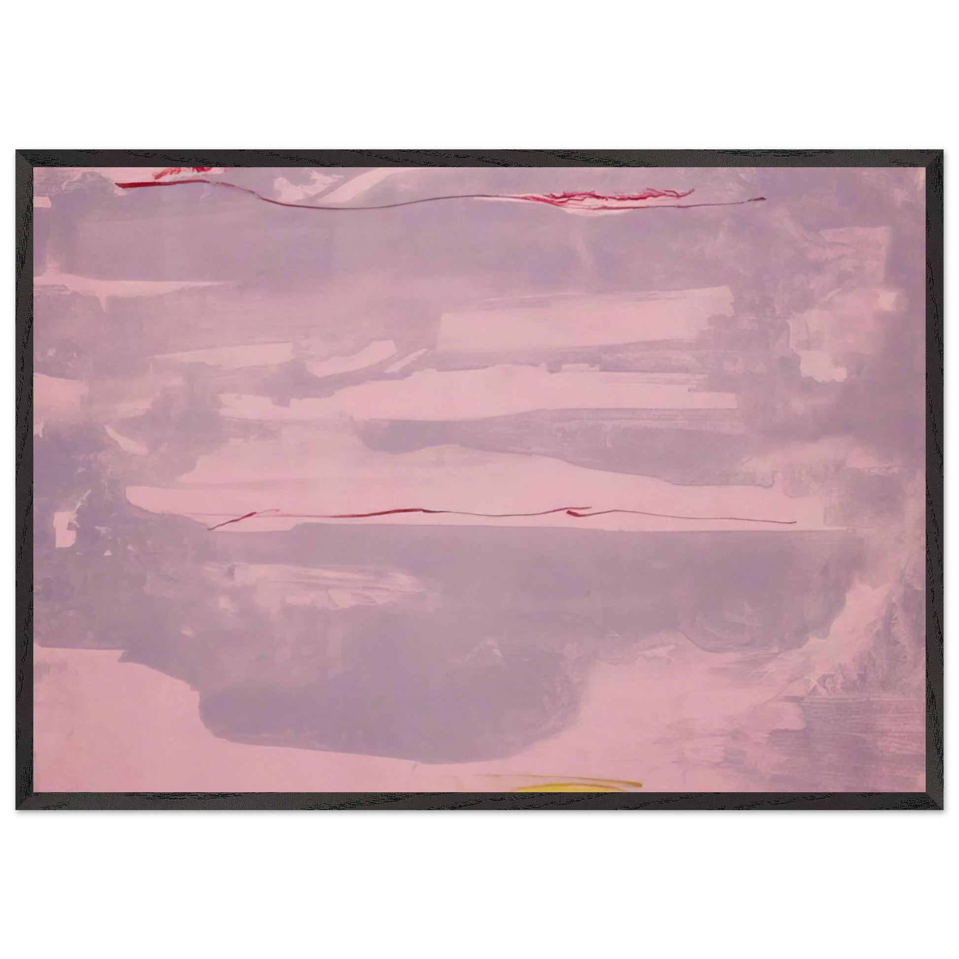 Dream Walk - 1977 - Helen Frankenthaler 70x100 cm / 28x40 inches Framed Art Print – Black Wooden Frame