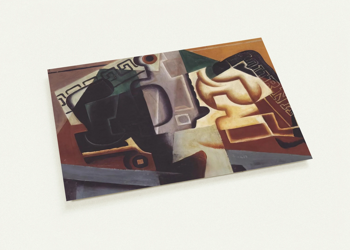 GLASS AND CARAFE 1917 By Juan Gris Pack of 10 Post Cards | Juan Gris Post Cards | A6 (10.5 x 14.8 cm) - 4.1 x 5.8 inches