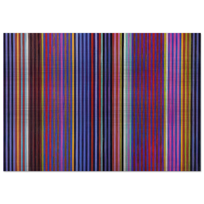 Red Witch - 1966 - Gene Davis Brushed Aluminum Print - 70x100 cm / 28x40 inches | Gene Davis Aluminum Print | Gene Davis Prints