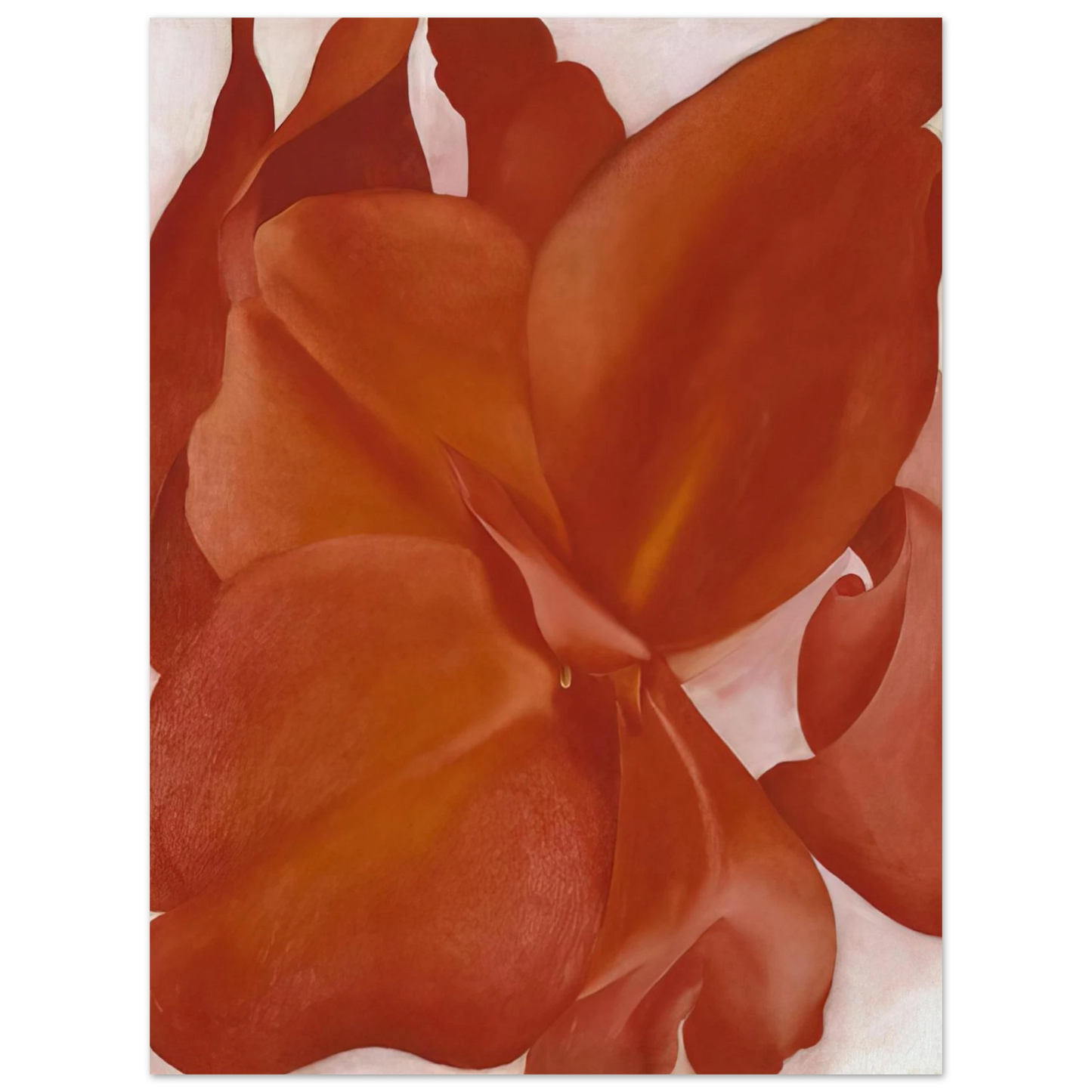 Georgia O'Keeffe - Red Cannas Fine Art Poster - 13x18 cm / 5x7 inches