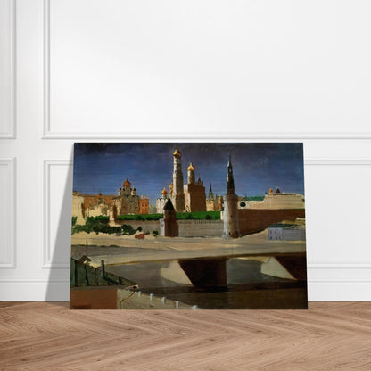 View of the Kremlin from the Zamoskvorechye District - Arkhyp Kuindzhi Brushed Aluminum Print - 70x100 cm / 28x40 inches | Arkhyp Kuindzhi Aluminum Print | Arkhyp Kuindzhi Prints