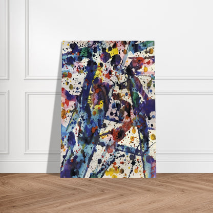 Taches  Untitled  - Sam Francis Brushed Aluminum Print - 70x100 cm / 28x40 inches | Sam Francis Aluminum Print | Sam Francis Prints