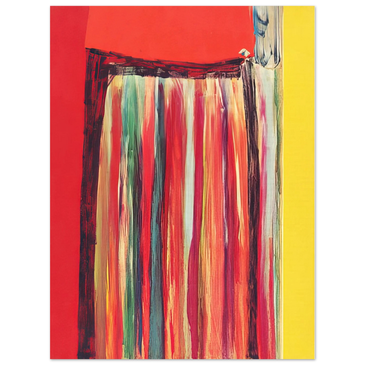 Ronnie Landfield - Coriander Rose - 1972  75x100 cm / 30x40inches Fine Art Poster