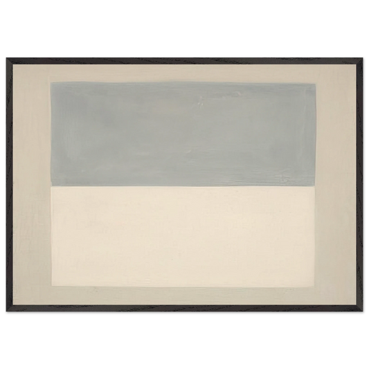 Rain  Study  - Agnes Martin Framed Art Print – Black Wooden Frame - Default Title - -Framed Art Print