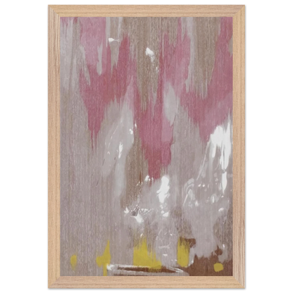 Helen Frankenthaler - Tales of Genji IV - 1998 Wall art - 28x43  cm / XL (11x17 inches) - Premium Wooden Framed Poster With Fine Art Paper-canvas - White frame