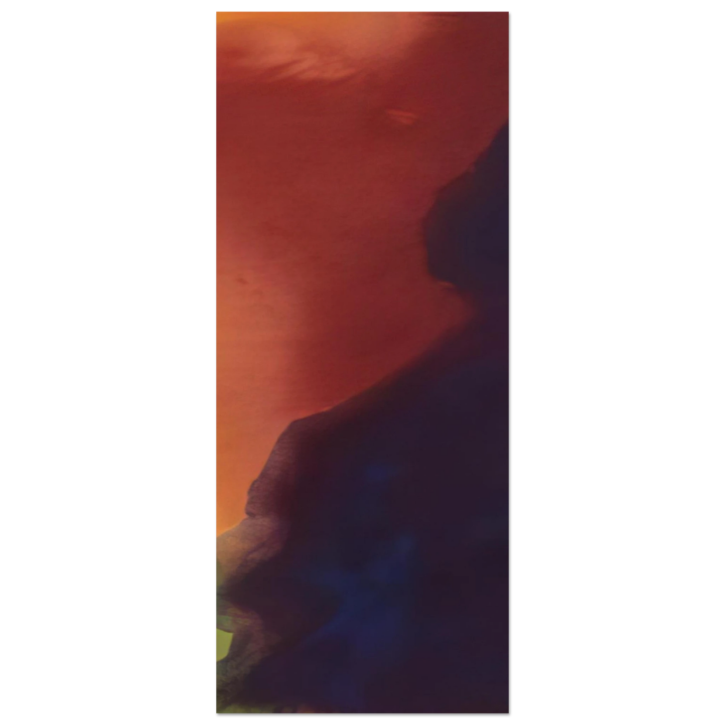 Helen Frankenthaler - Blue Atmosphere III - 1963 Wall art - 50x70 cm / 20x28 inches - Premium Wooden Framed Poster With Fine Art Paper - White frame