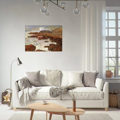 Seaweed and Surf, Appledore - Childe Hassam Brushed Aluminum Print - 70x100 cm / 28x40 inches | Childe Hassam Aluminum Print | Childe Hassam Prints