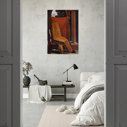 PERSPECTIVE MADAME R%C3%A9CAMIER DE DAVID 1950 - Rene Magritte Brushed Aluminum Print - 70x100 cm / 28x40 inches | Rene Magritte Aluminum Print | Rene Magritte Prints