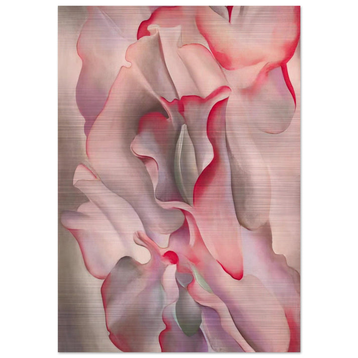 Pink Sweet Peas 2 - Georgia O'Keeffe Brushed Aluminum Print - 70x100 cm / 28x40 inches | Georgia O'Keeffe Aluminum Print | Georgia O'Keeffe Prints