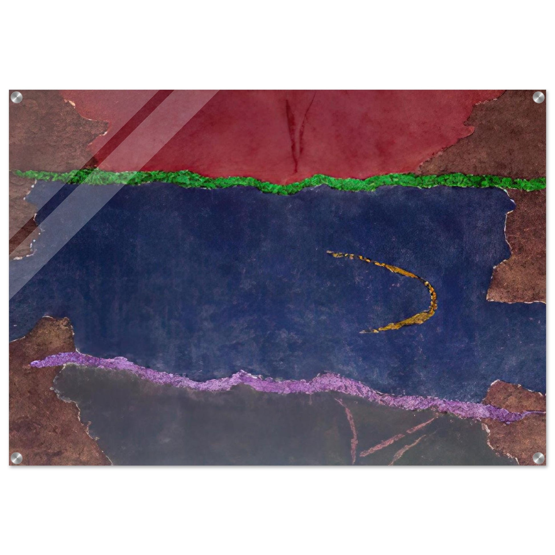 Infinity Field, Lefkada Series - 1982 - Theodoros Stamos Acrylic Print - 70x100 cm / 28x40″ inches | Theodoros Stamos Wall Art | Theodoros Stamos Prints