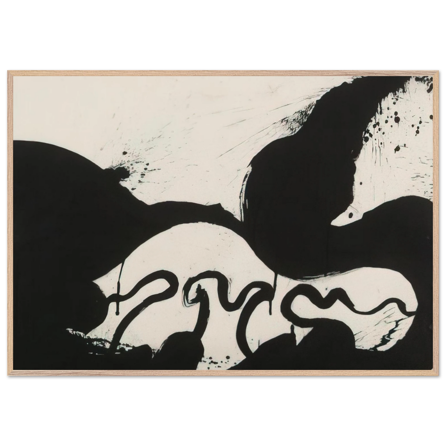 Helen Frankenthaler - Untitled - 1973 Wall art - 21x29.7 cm / 8x12" - Premium Wooden Framed Poster With Fine Art Paper - White frame