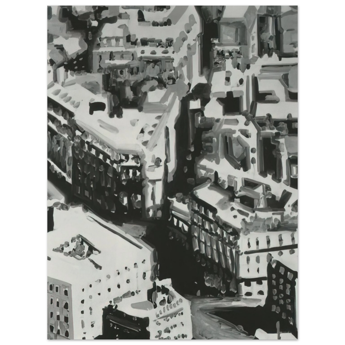 Gerhard Richter - TOWNSCAPE P1 1968 Fine Art Poster - Default Title
