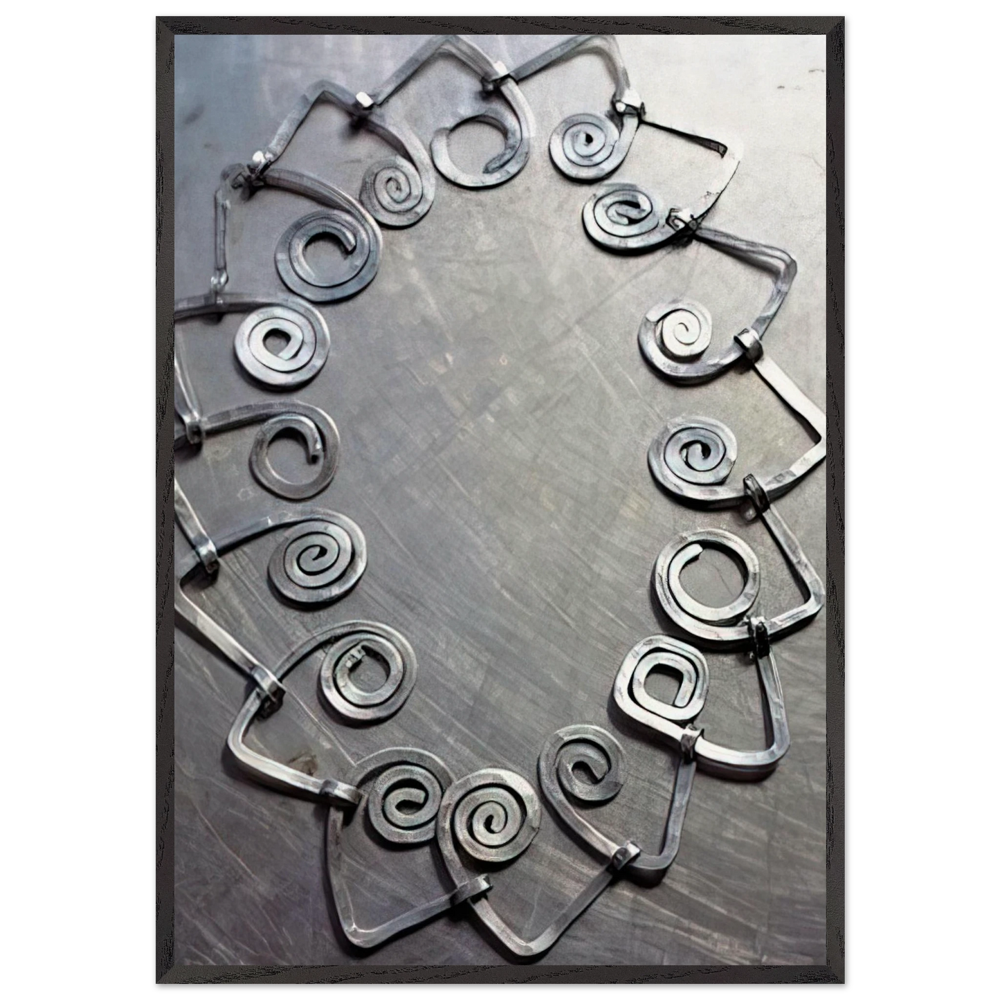 NECKLACE 1930 - Alexander Calder Framed Art Print – Black Wooden Frame - Default Title - -Framed Art Print