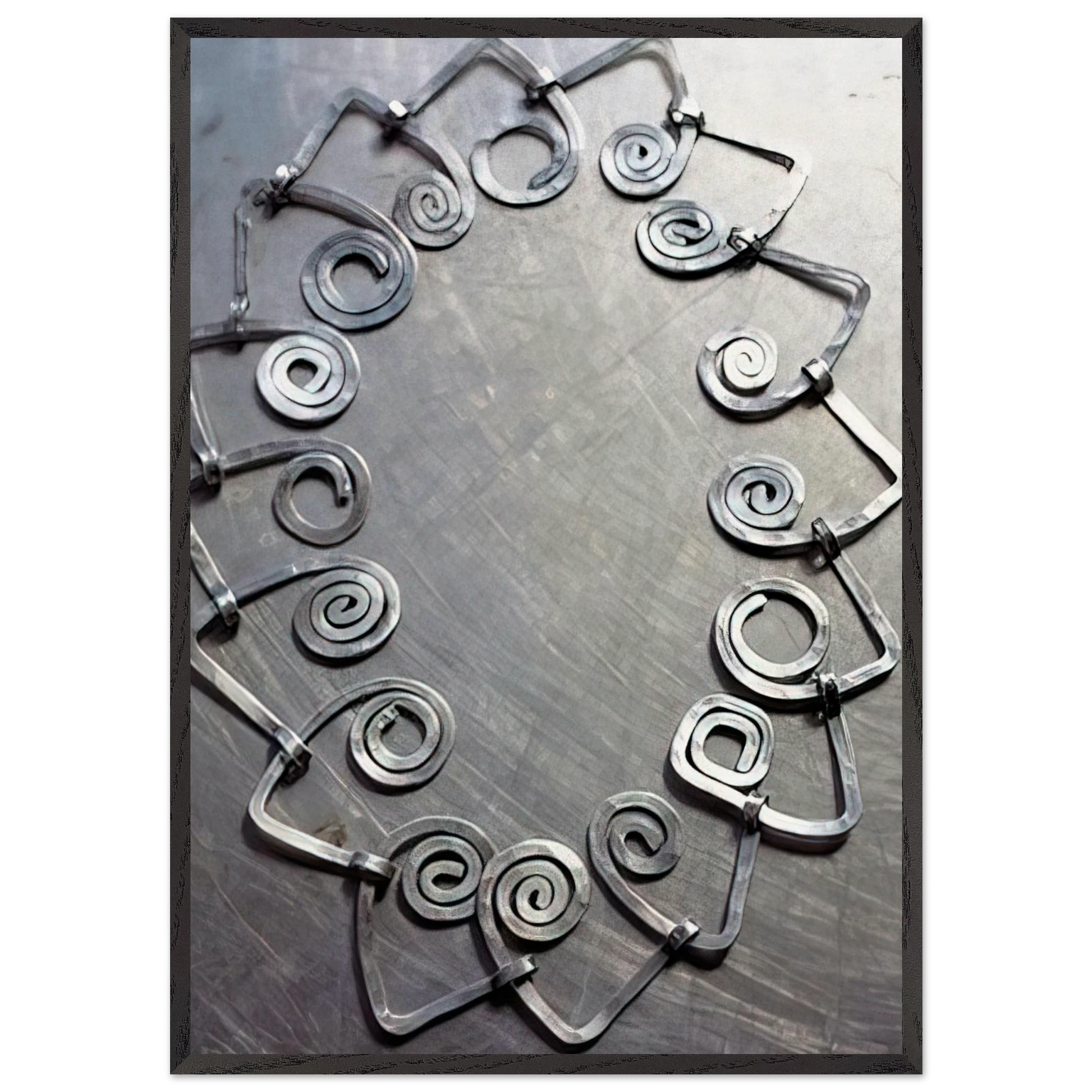 NECKLACE 1930 - Alexander Calder Framed Art Print – Black Wooden Frame - Default Title - -Framed Art Print