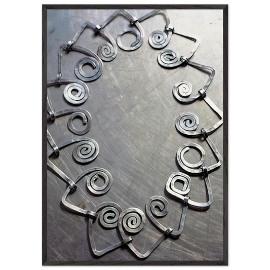 NECKLACE 1930 - Alexander Calder Framed Art Print – Black Wooden Frame - Default Title - -Framed Art Print