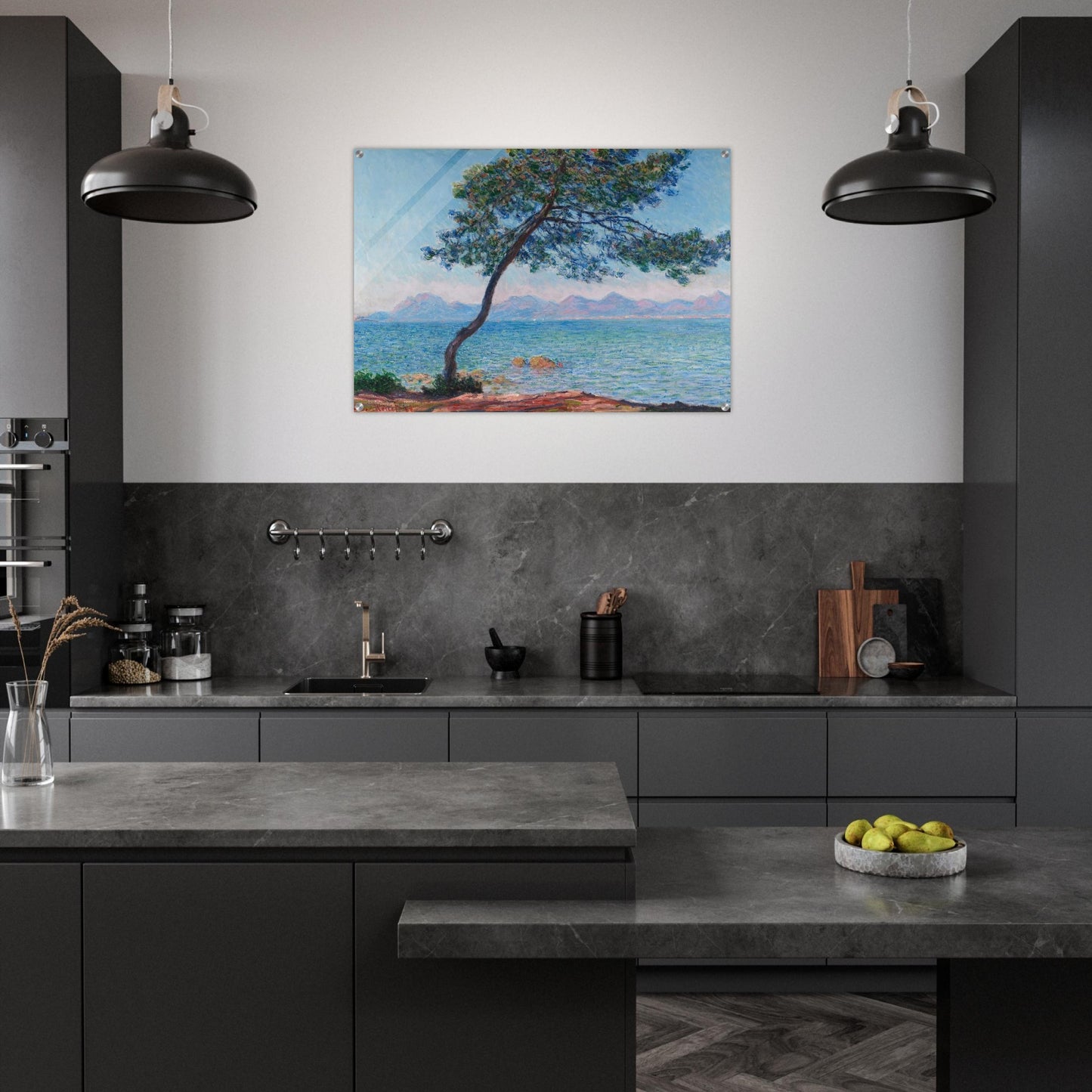 The Esterel Mountains - claude monet Acrylic Print - 70x100 cm / 28x40″ inches | claude monet Wall Art | claude monet Prints