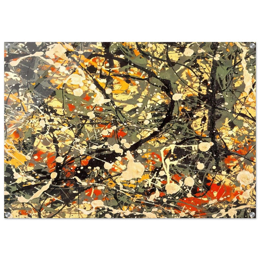 NUMBER 8 DETAIL - Jackson Pollock Acrylic Print - 70x100 cm / 28x40″ inches