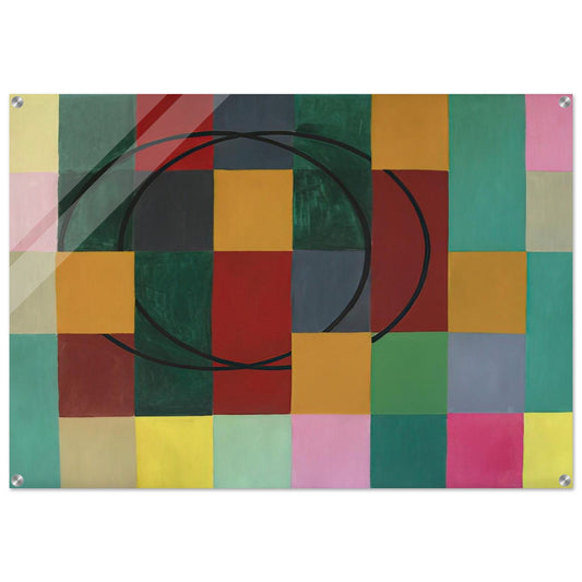 Die Fremden Kreise - 1963 - Johannes Itten Acrylic Print - 70x100 cm / 28x40″ inches