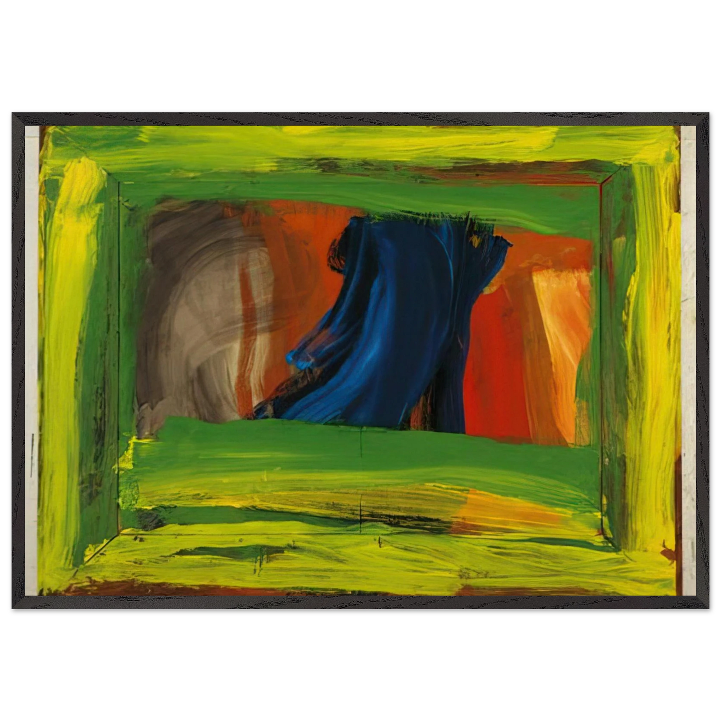 Night and Day - 1999 - Howard Hodgkin Framed Art Print – Black Wooden Frame - Default Title - -Framed Art Print