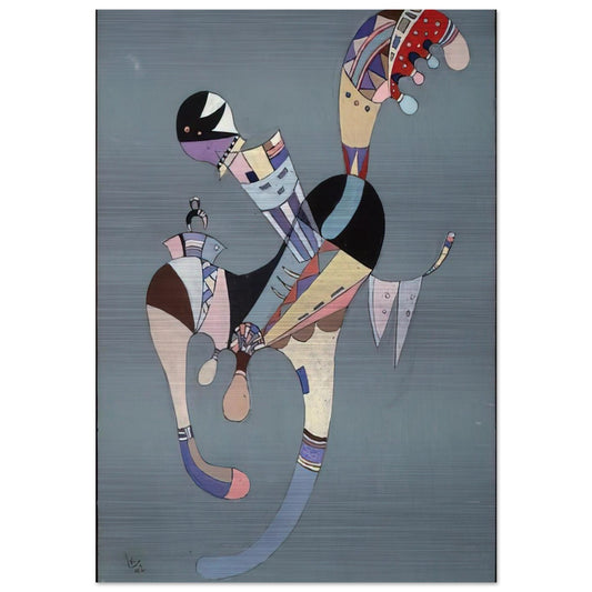 A FLOATING FIGURE 1942 - Wassily Kandinsky Brushed Aluminum Print - 70x100 cm / 28x40 inches | Wassily Kandinsky Aluminum Print | Wassily Kandinsky Prints
