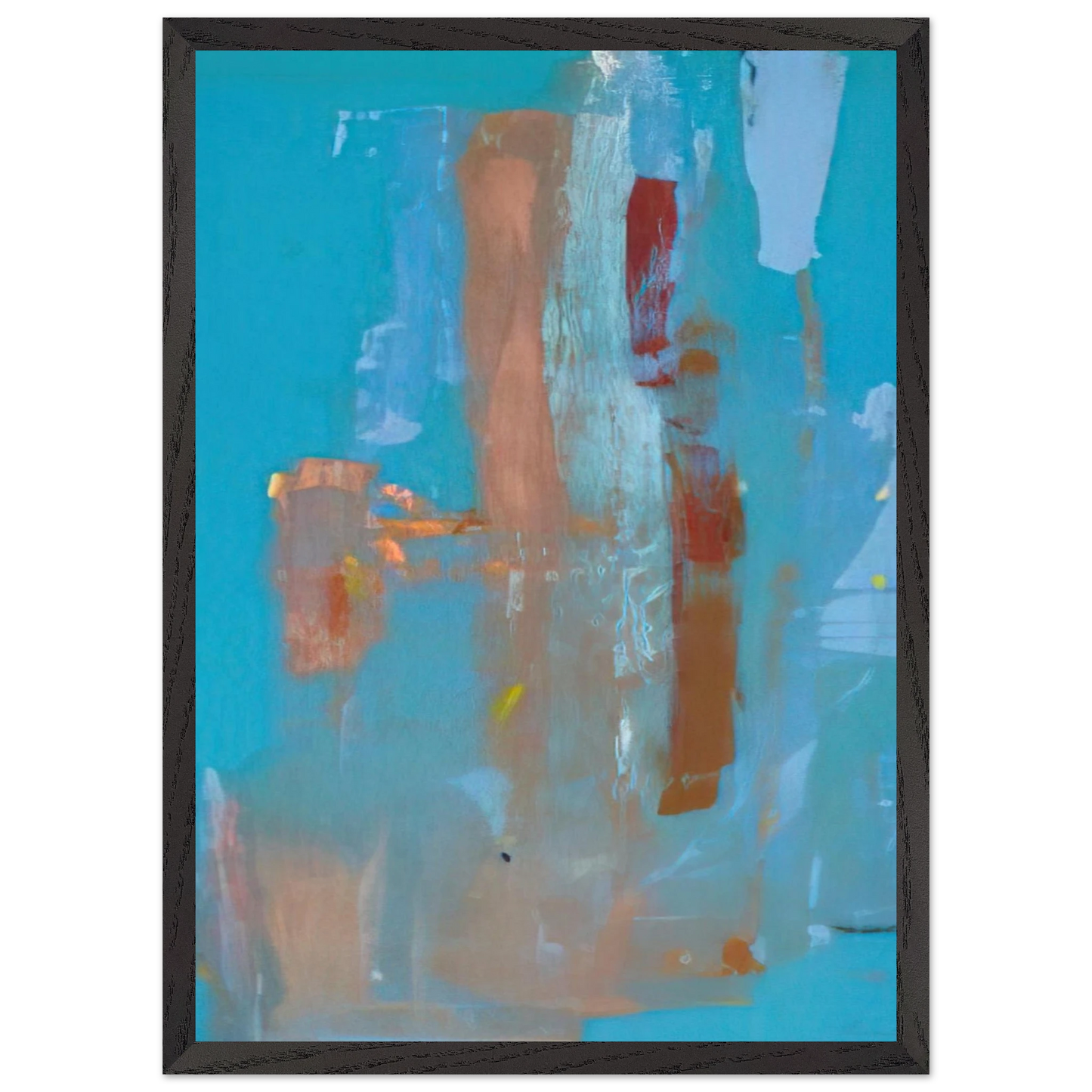 Helen Frankenthaler - In on Blue - 1976 Wall art - 50x50 cm / 20x20 inches - Fine Art Poster - -