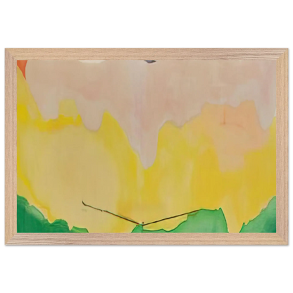 Helen Frankenthaler - Boulevard - 1973 Wall art - 40x50 cm / 16x20 Inches - Premium Wooden Framed Poster With Fine Art Paper - Black frame