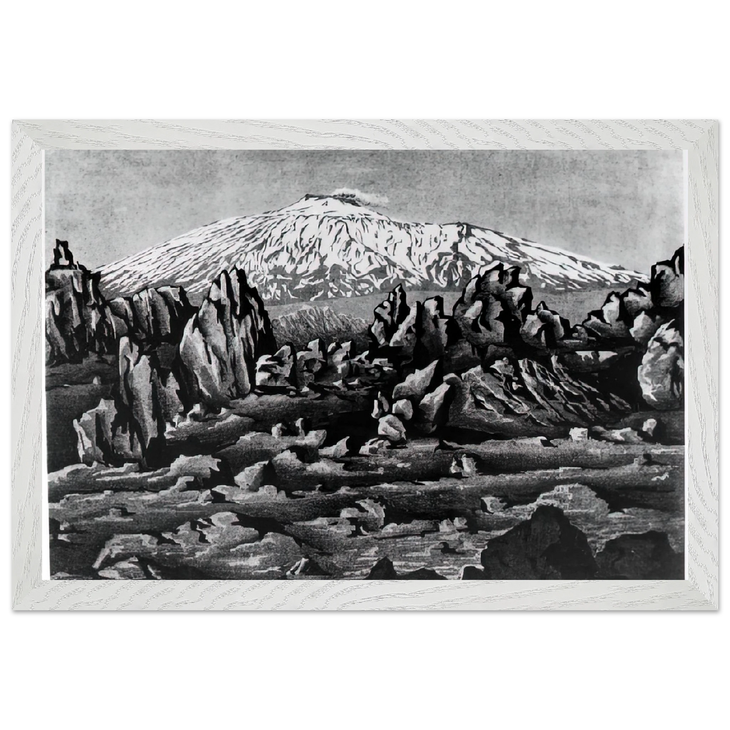 MC Escher - ESCHER (15) Wall Art - 60x80 cm / 24x32 inches - Premium Wooden Framed Poster With Fine Art Paper - White frame
