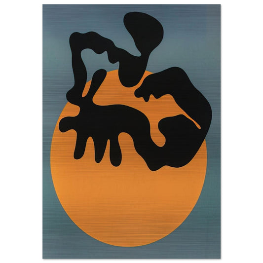 Not far from the sun, the moon and the stars - Jean Arp Brushed Aluminum Print - 70x100 cm / 28x40 inches | Jean Arp Aluminum Print | Jean Arp Prints