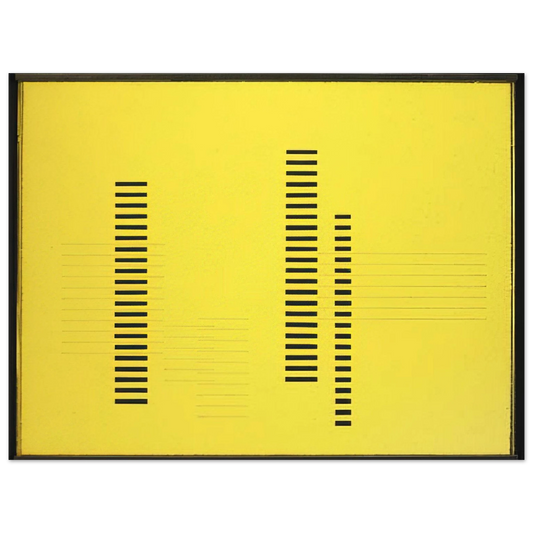 Josef Albers - SKYSCRAPERS ON TRANSPARENT YELLOW 1929 Fine Art Poster - Default Title