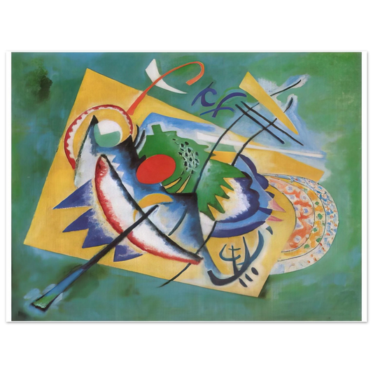 Wassily Kandinsky - RED OVAL 1920 Fine Art Poster - Default Title