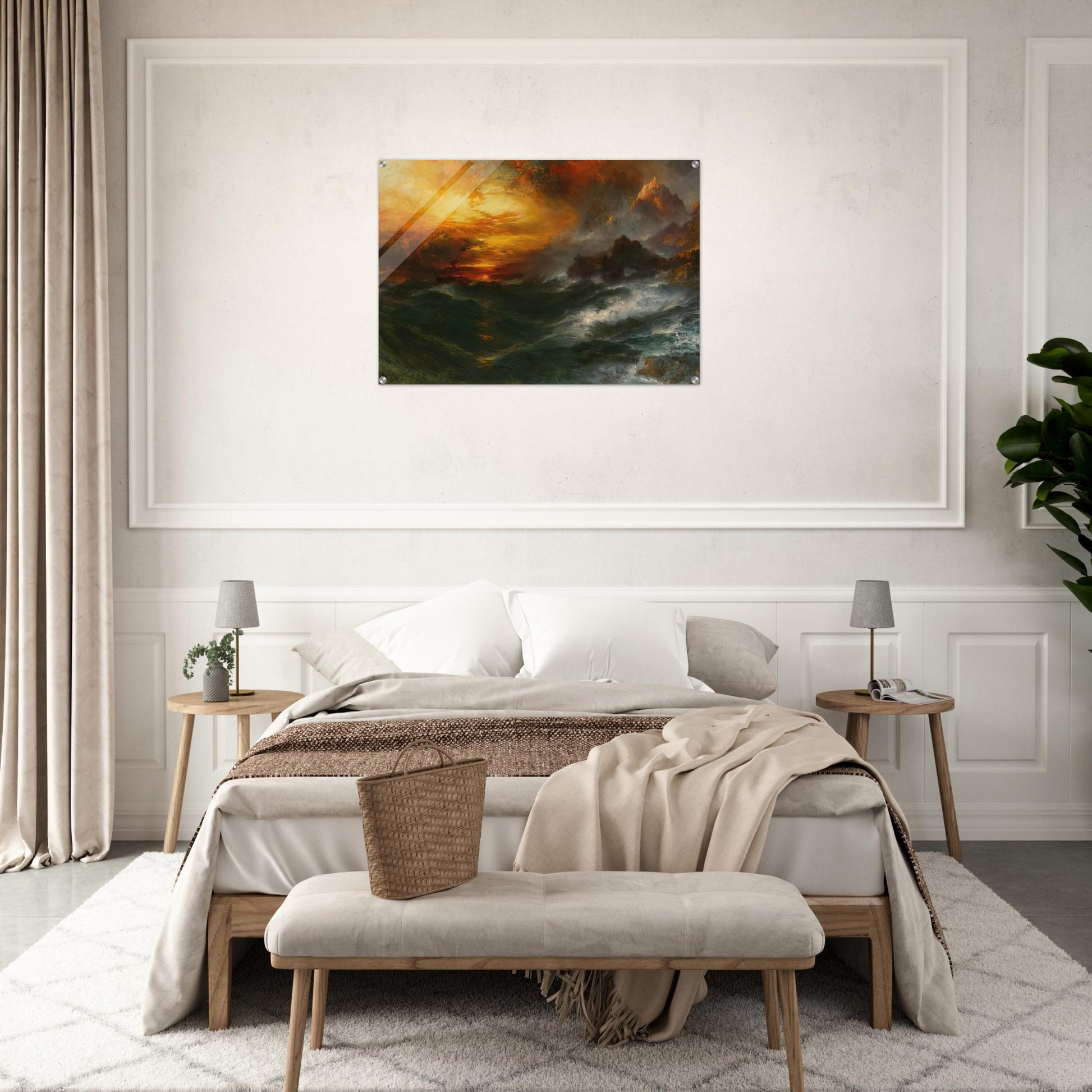 A Mountain of Loadstone Arabian Nights - Thomas Moran Acrylic Print - 70x100 cm / 28x40″ inches | Thomas Moran Wall Art | Thomas Moran Prints