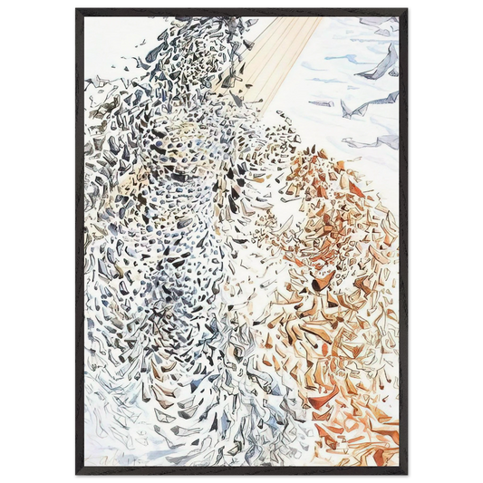 OPPOSITION - Salvador Dali Framed Art Print – Black Wooden Frame - Default Title - -Framed Art Print