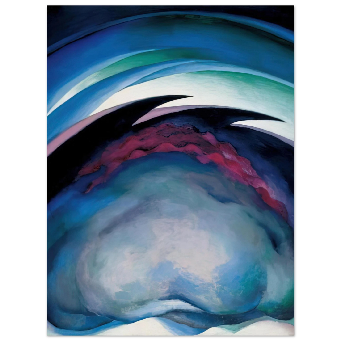 Georgia O'Keeffe - From the Plains I Fine Art Poster - 13x18 cm / 5x7 inches