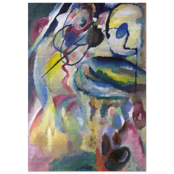 PICTURE WITH A CIRCLE 1911 - Wassily Kandinsky Brushed Aluminum Print - 70x100 cm / 28x40 inches | Wassily Kandinsky Aluminum Print | Wassily Kandinsky Prints