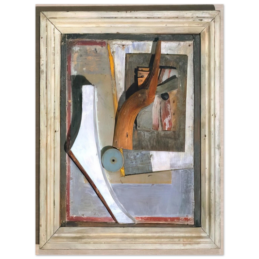 Kurt Schwitters - RELIEF IN RELIEF 1945 Fine Art Poster - Default Title