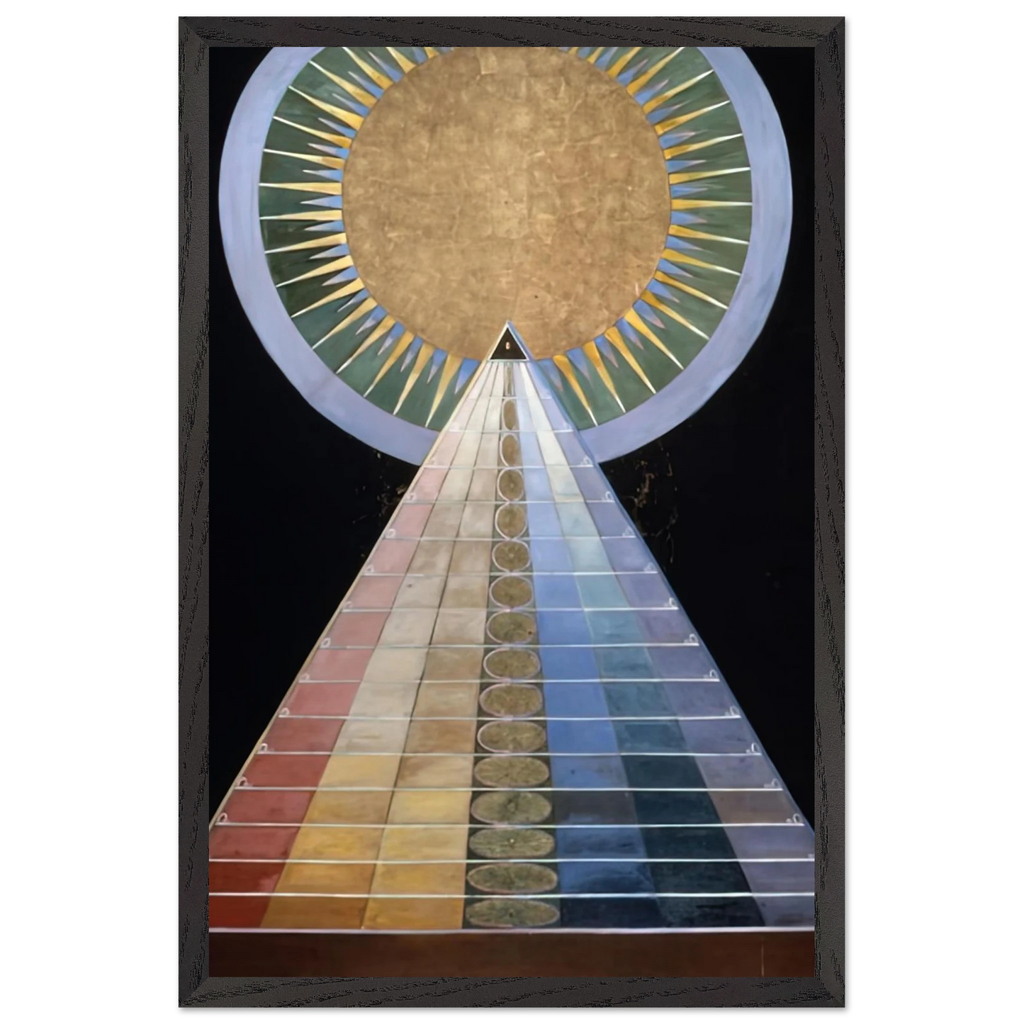 Hilma af Klint - ALTAR PAINTING 1915 Wall art - 30x40 cm / 12x16 Inches - Premium Wooden Framed Poster With Fine Art Paper - Wood frame