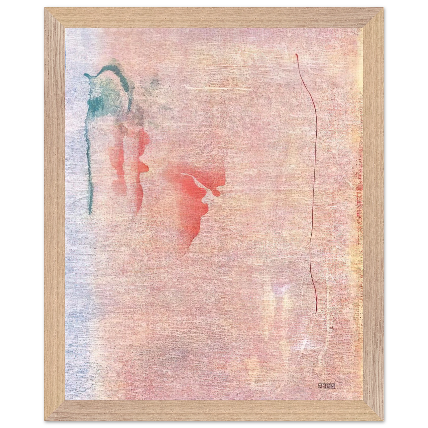 Helen Frankenthaler - Cedar Hill - 1983 Wall art - 30x45 cm / 12x18 inches - Premium Wooden Framed Poster With Fine Art Paper - White frame