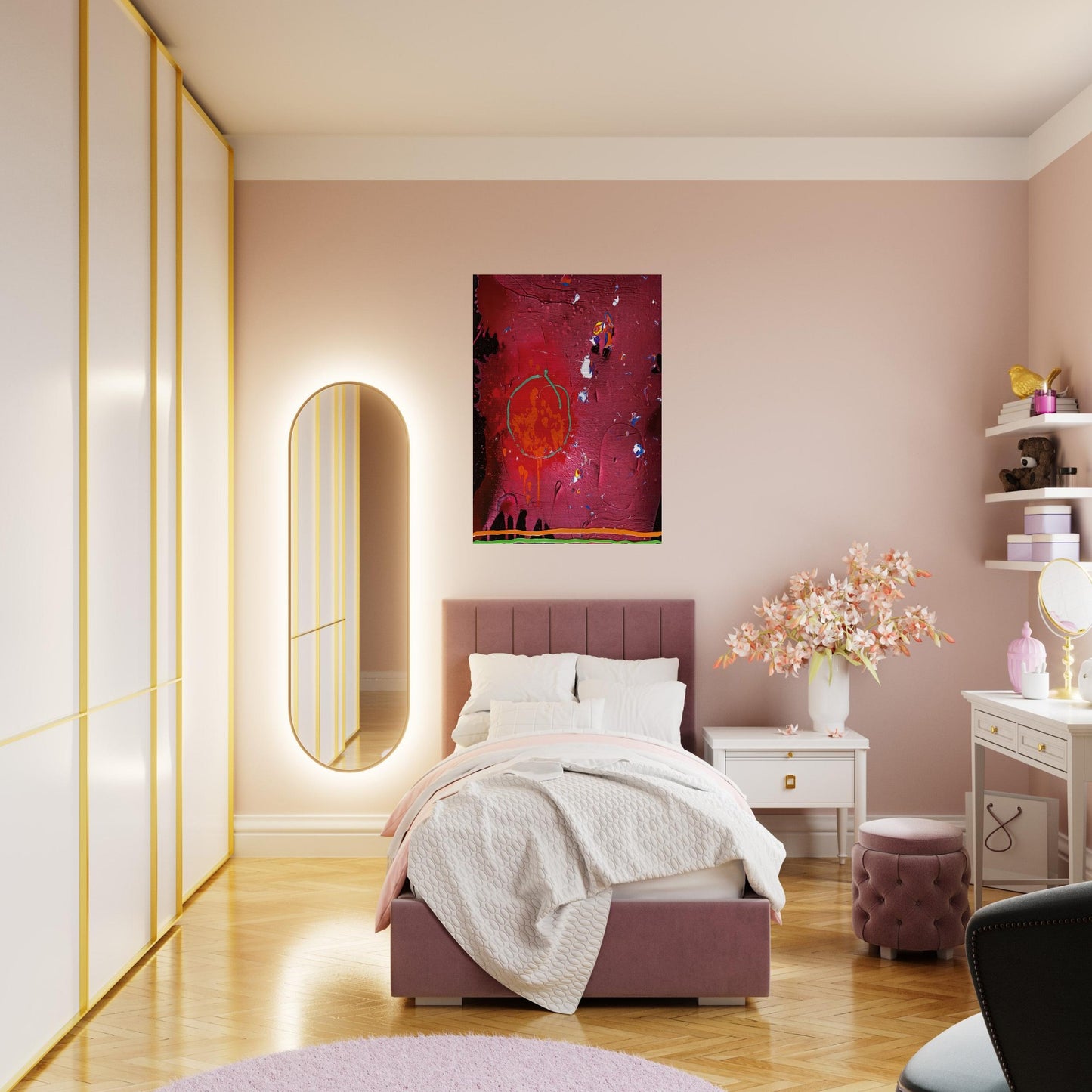 One Life - 5.11.07 - 2007 - John Hoyland Brushed Aluminum Print - 70x100 cm / 28x40 inches | John Hoyland Aluminum Print | John Hoyland Prints