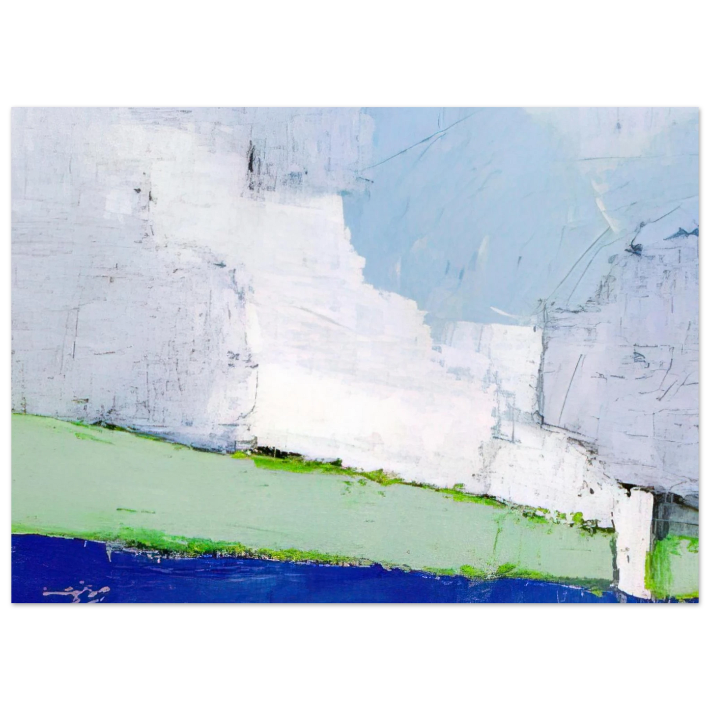 Nicolas de Stael - Paysage de Vaucluse No. 3 - 1953 Fine Art Poster - 40x60 cm / 16x24 inches
