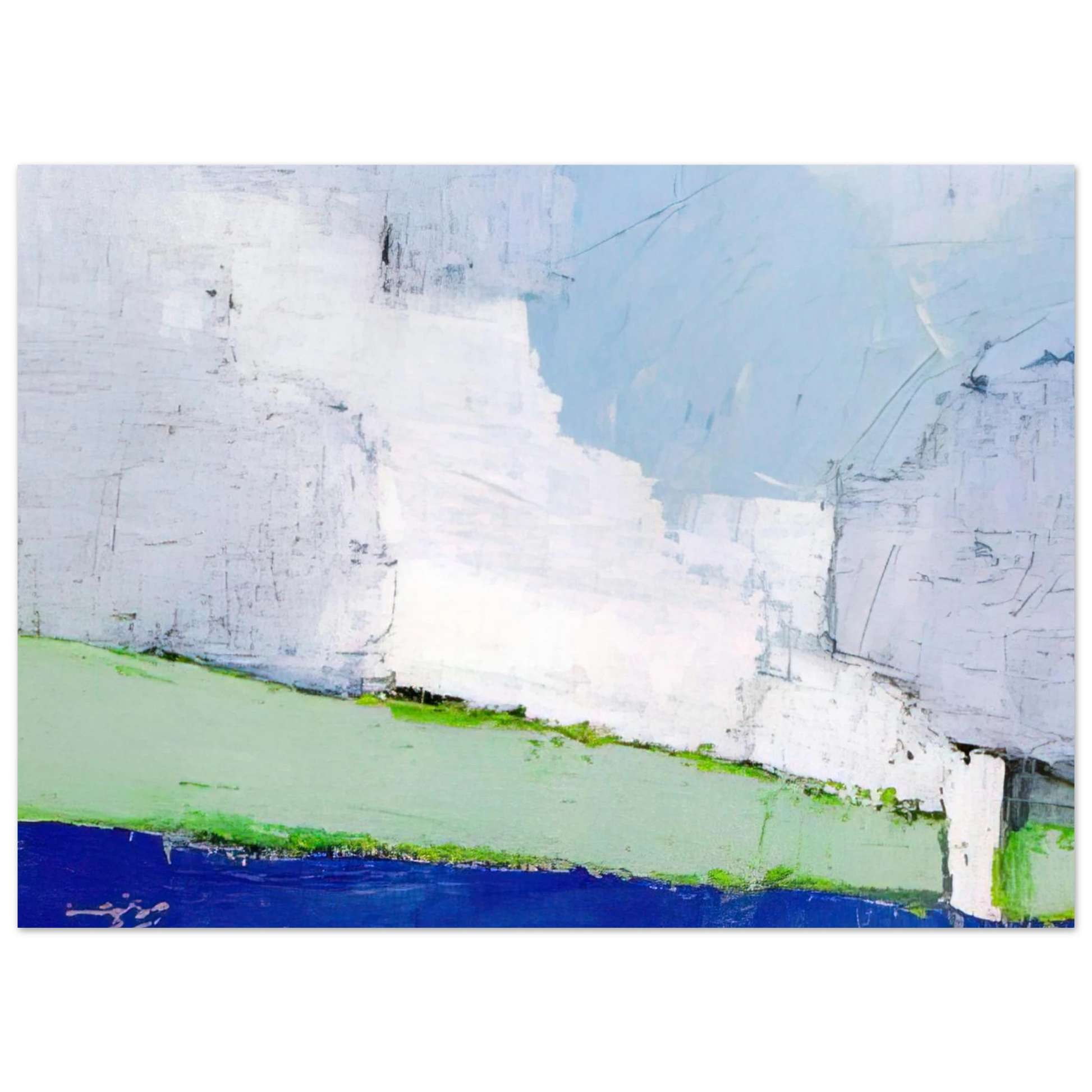 Nicolas de Stael - Paysage de Vaucluse No. 3 - 1953 Fine Art Poster - 40x60 cm / 16x24 inches