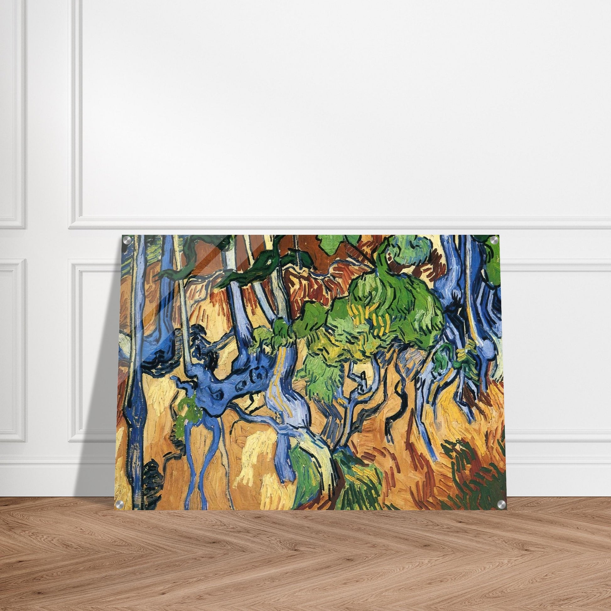 Tree roots - Vincent van Gogh Acrylic Print - 70x100 cm / 28x40″ inches